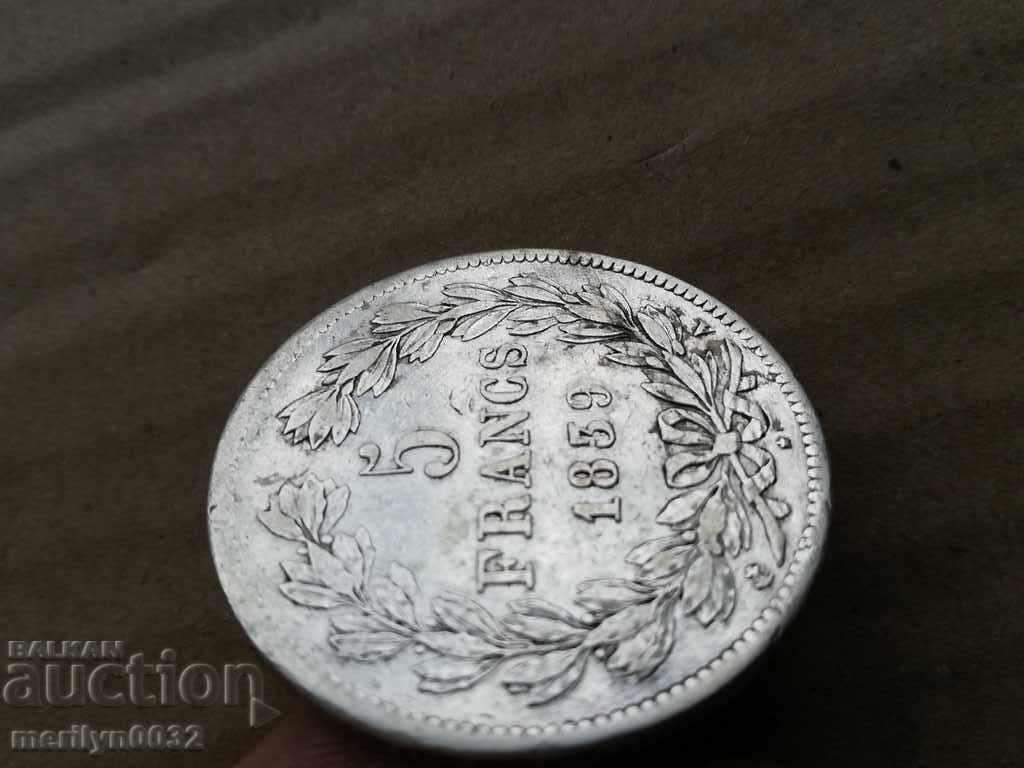 Νόμισμα 5 φράγκων ασήμι - 5