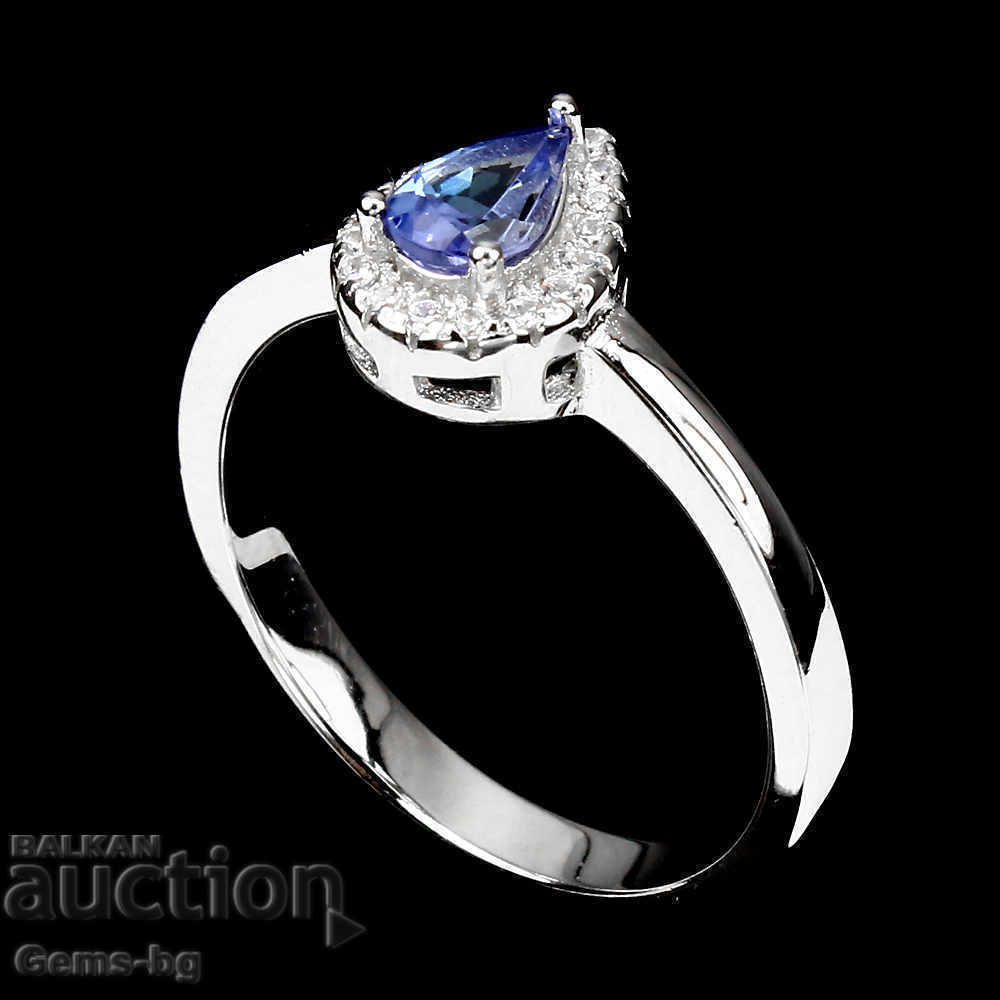 Παράδοση Ασημένιο σετ με τανζανίτη και ζιργκόν