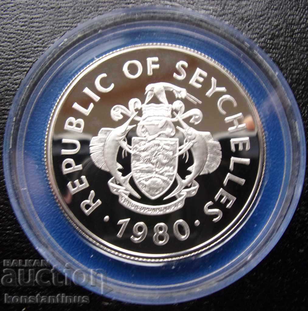Seychelles 50 Rupie 1980 PROOF UNC Rare cu preț € 28.12 | 55.00 BGN