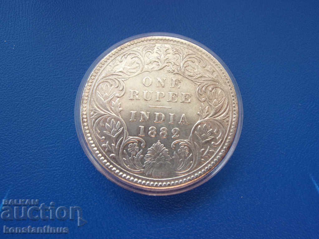 British India 1 Rupee 1882 Rare Option UNC Rare