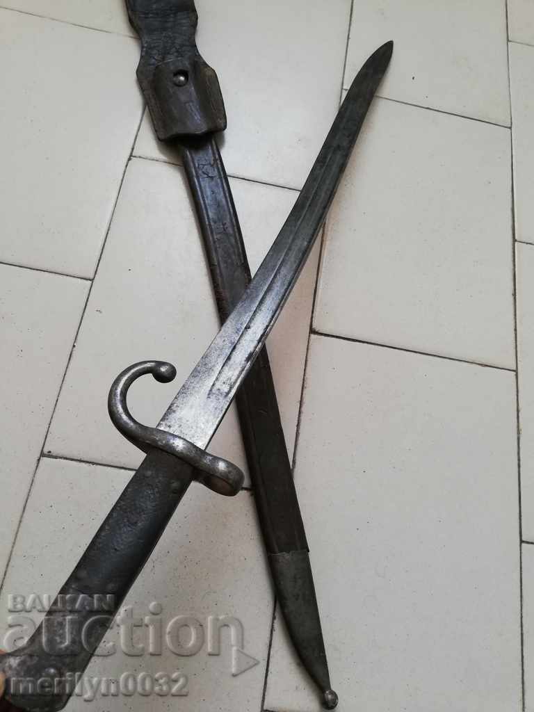 Bayonet bayonet knife for a Peabody-Martini rifle, cleaver with RTOV handle - 6 Bayonet bayonet knife for a Peabody-Martini rifle, cleaver with RTOV handle - 6