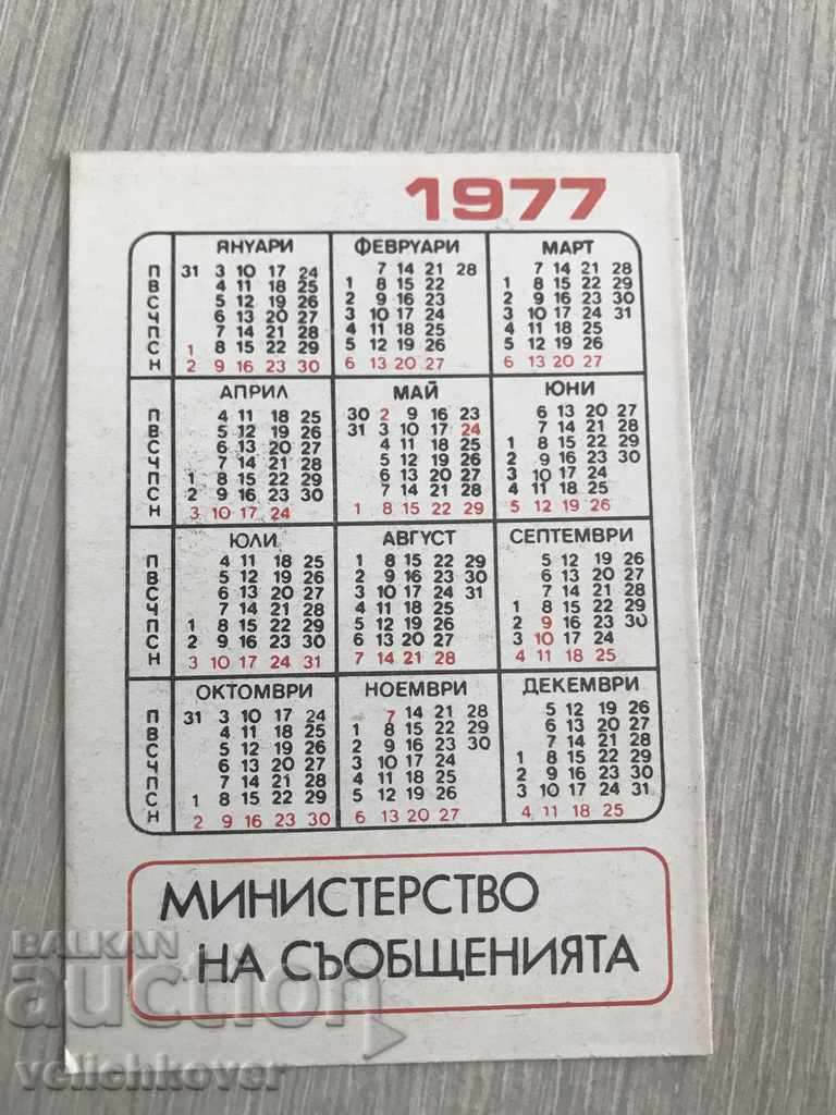 23006 Bulgaria calendar Month of Messages 1977г. with price 1.00 BGN | € 0.51 23006 Bulgaria calendar Month of Messages 1977г. with price 1.00 BGN | € 0.51