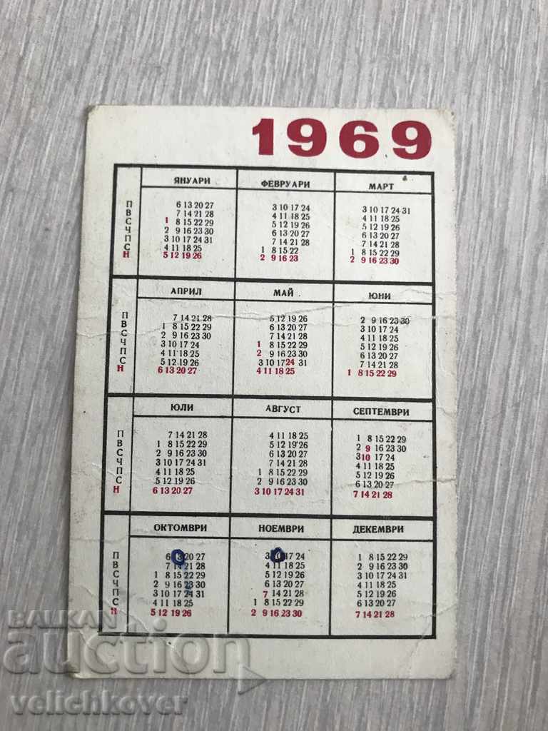 23016 Bulgaria calendar DSK Savings Bank 1969 with price 2.00 BGN | € 1.02 23016 Bulgaria calendar DSK Savings Bank 1969 with price 2.00 BGN | € 1.02