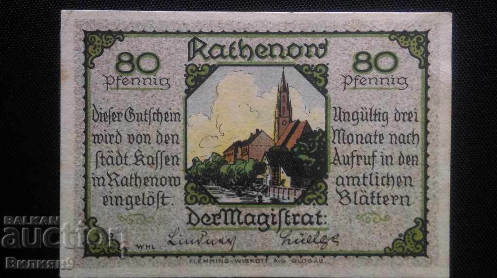 GERMANY 80 pfennig 1922 Unc