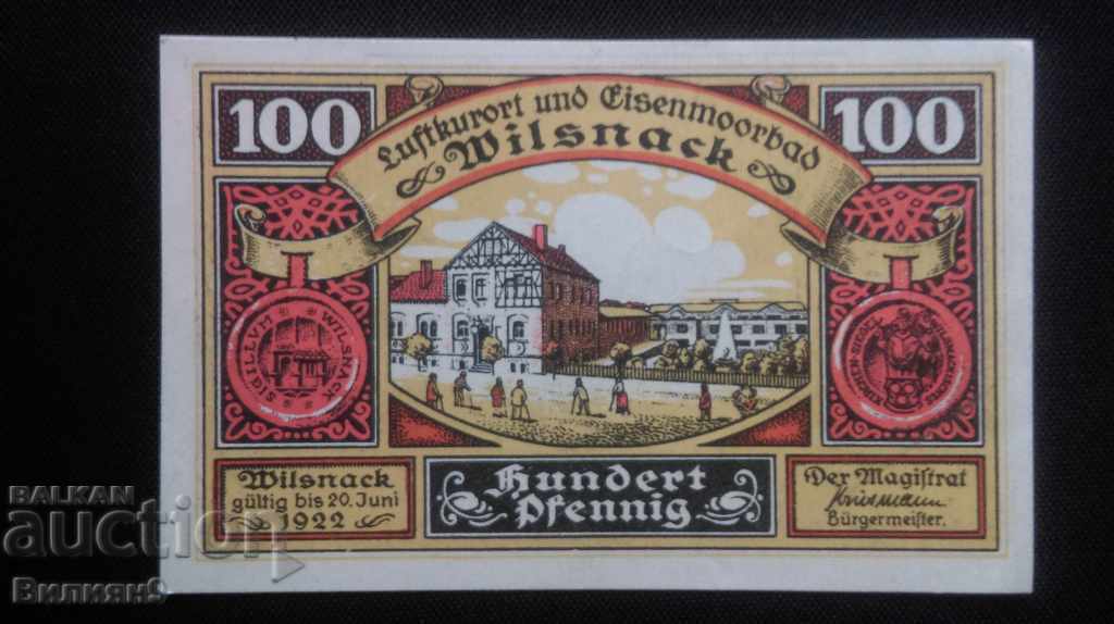 GERMANIA 100 pfeniga 1922 NOU