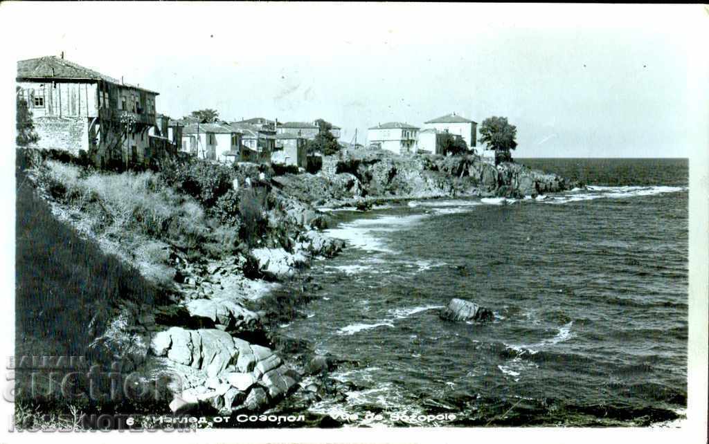 SOZOPOL CARD - VIEW FROM SOZOPOL before 1962