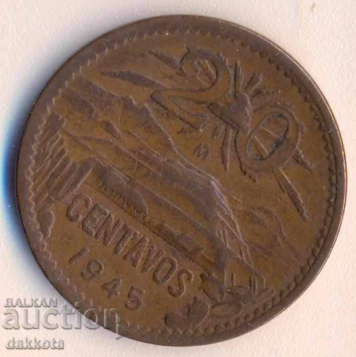 Mexic 20 de centavos 1945