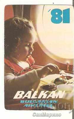 BGA Calendarul balcanic 1981