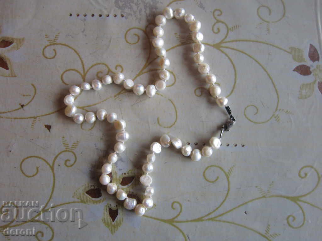 Κολιέ από φυσικό μαργαριτάρι κολιέ ασήμι 925 με τιμή 25.00 BGN | € 12.78