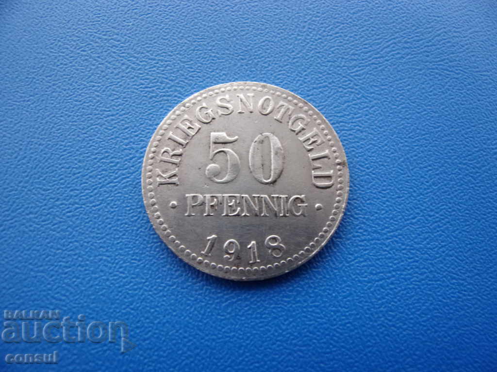Germania - Braunschweig 50 Pfennig 1918 cu preț € 8.18 | 16.00 BGN