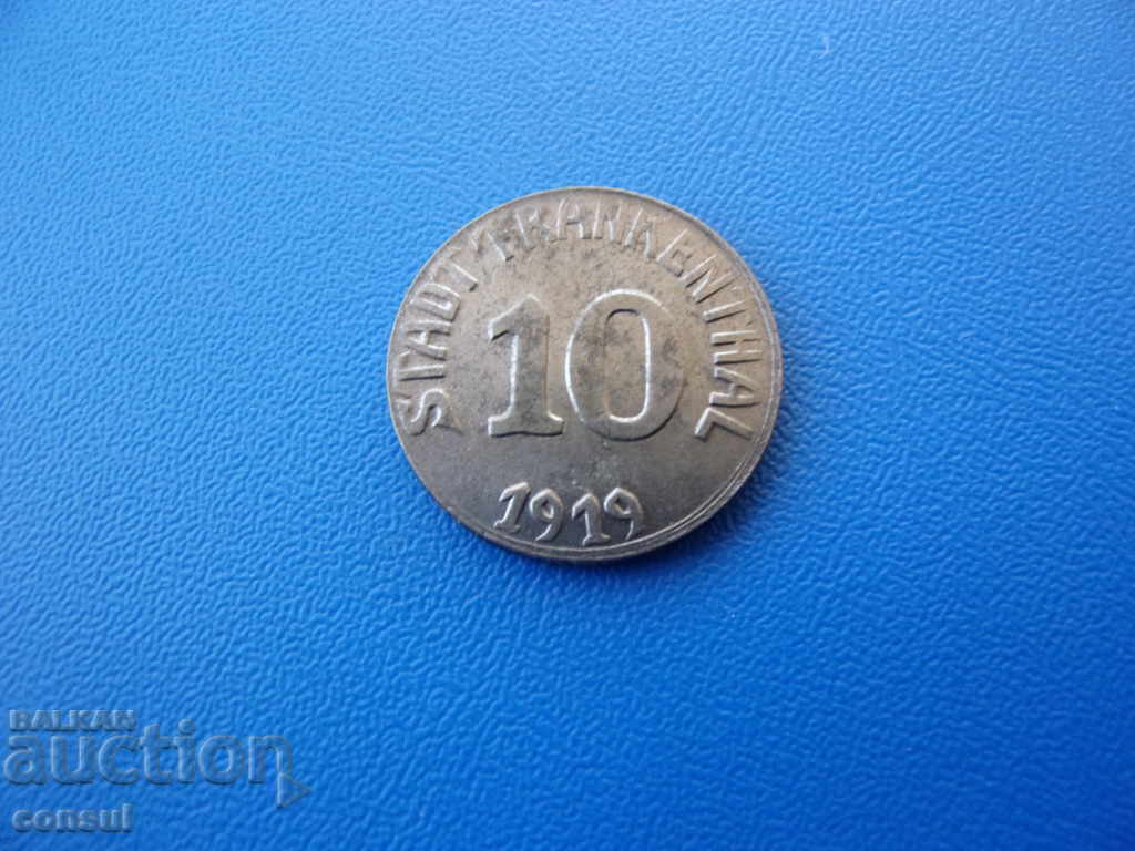 Germania - Frankenthal 10 Pfennig 1919 cu preț € 5.62 | 10.99 BGN