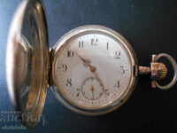 Американски  сребърен джобен часовник Columbus
