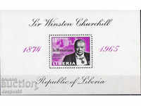 1966. Liberia. În memoria lui W. Churchill 1874-1965. Block.
