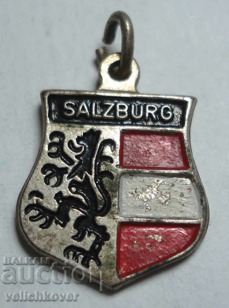 23443 Austria semne broderie orașul Zautburg din argint
