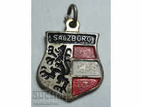 23443 Austria sign embroider city of Zautburg made of silver