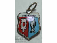 23446 Germany sign coat of arms city Steinhude silver sample 800