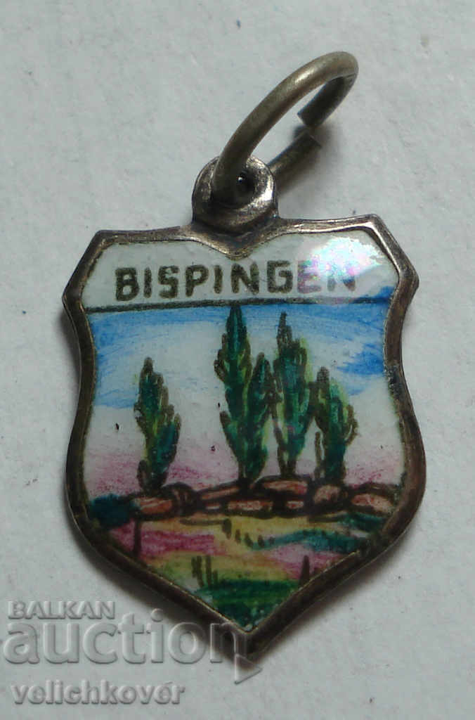 23450 Германия знак герб град Bispingen сребро проба 800