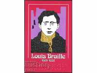 Carte poștală Louis Braille Expoziție filatelie 1990 Spania