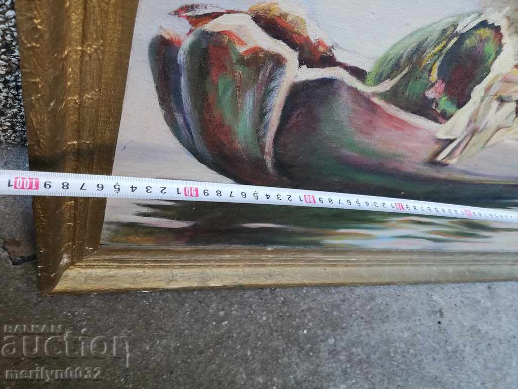 Εικόνα ζωγραφικής με λάδι ρωσικού τοπίου Άνθρωπος σε μια βάρκα - 5 Εικόνα ζωγραφικής με λάδι ρωσικού τοπίου Άνθρωπος σε μια βάρκα - 5