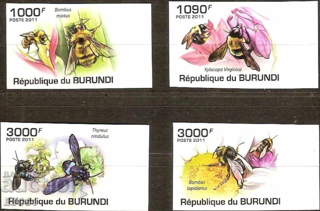 Pure Brands Unperforated Fauna Bees 2011 from Burundi with price 12.50 BGN | € 6.39