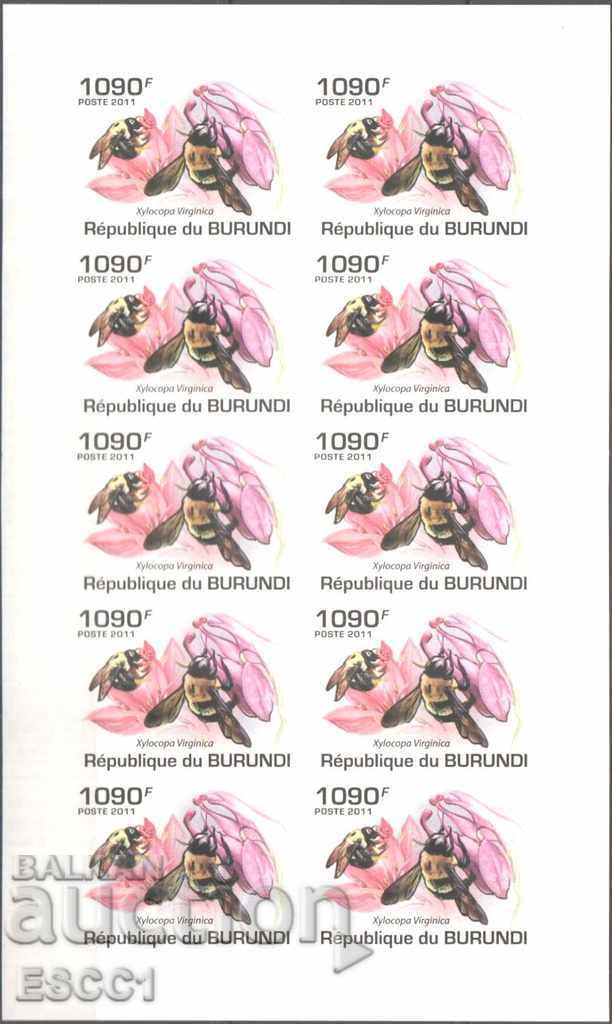 Delivery of Pure Brands Sheets Unperforated Fauna Bees 2011 Burundi