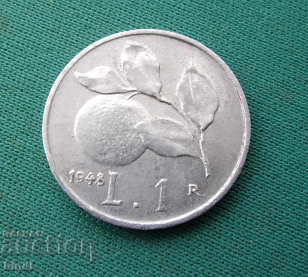 Italia 1 Pound 1948 Moneda Rare cu preț € 2.21 | 4.32 BGN