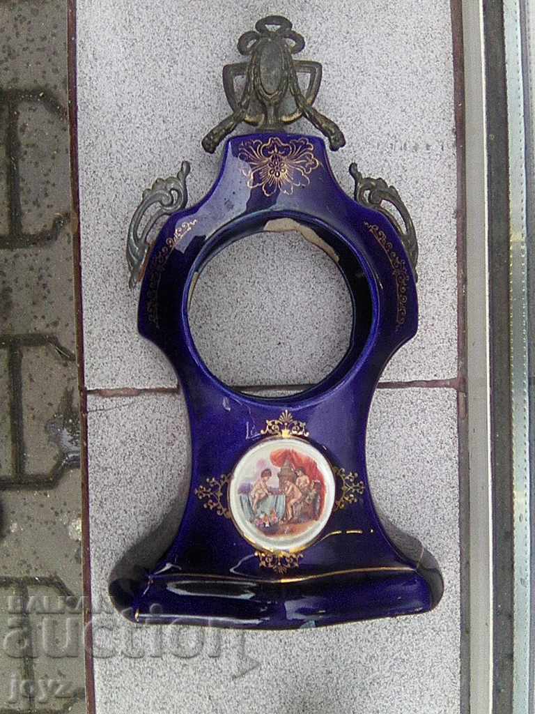 PORCELAIN SET for a CLOCK with TWO CANDLES 1900-1940 with price 240.00 BGN | € 122.71 PORCELAIN SET for a CLOCK with TWO CANDLES 1900-1940 with price 240.00 BGN | € 122.71