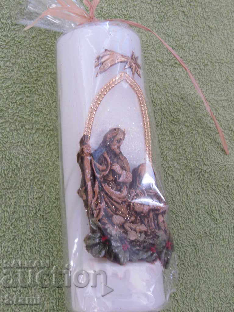 Auction Holiday Christmas Decorative Candle Auction Holiday Christmas Decorative Candle