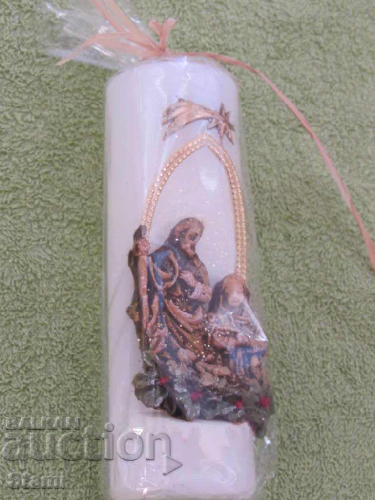 Holiday Christmas Decorative Candle - 5 Holiday Christmas Decorative Candle - 5