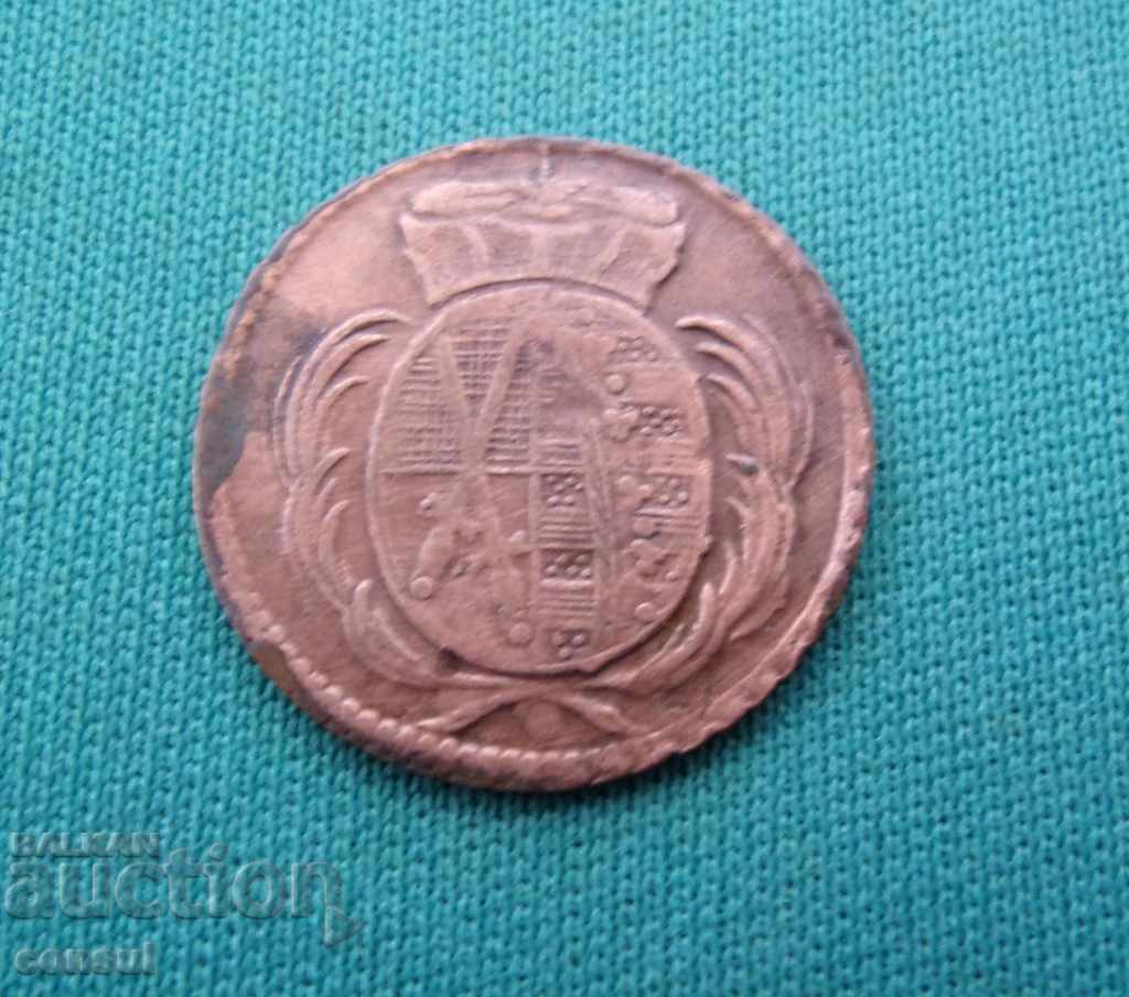 Germany Saxony 1 Pennig 1805 N Rare Coin