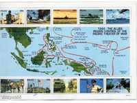 1994. Palau. Pacific action in the Pacific Ocean. Block.