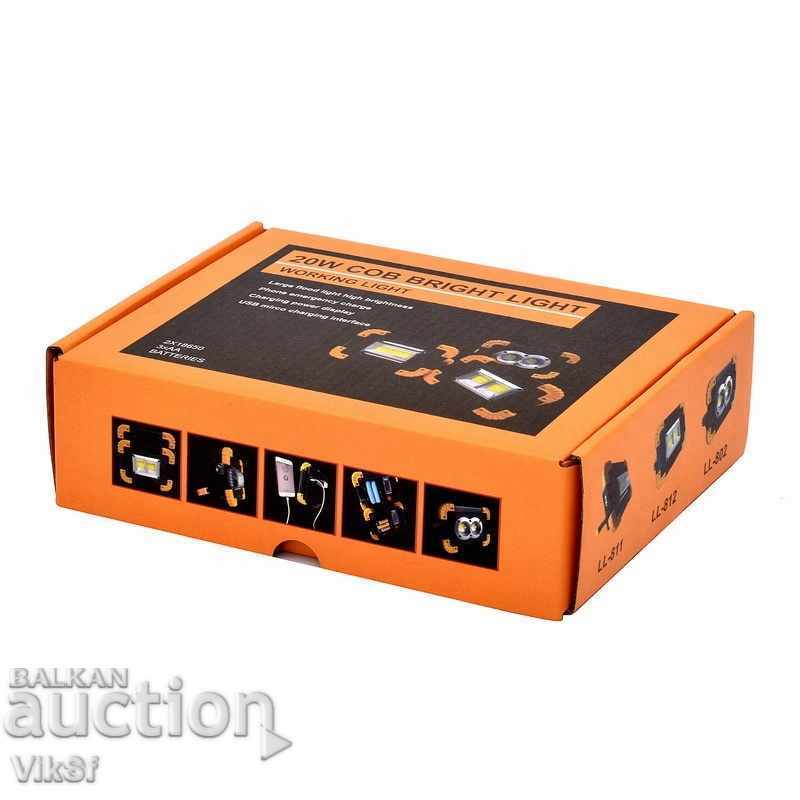 Delivery of Multifunctional 20 Watts Battery LED Flashlight / USB Delivery of Multifunctional 20 Watts Battery LED Flashlight / USB