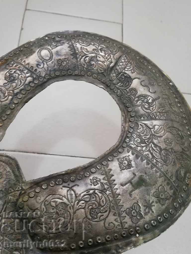 Възрожденски сребърен обков за икона 138 грама сребро кръст - 5 Възрожденски сребърен обков за икона 138 грама сребро кръст - 5