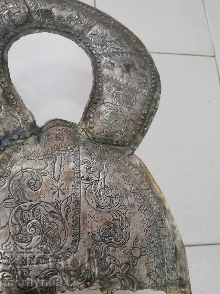 Възрожденски сребърен обков за икона 138 грама сребро кръст - 6 Възрожденски сребърен обков за икона 138 грама сребро кръст - 6