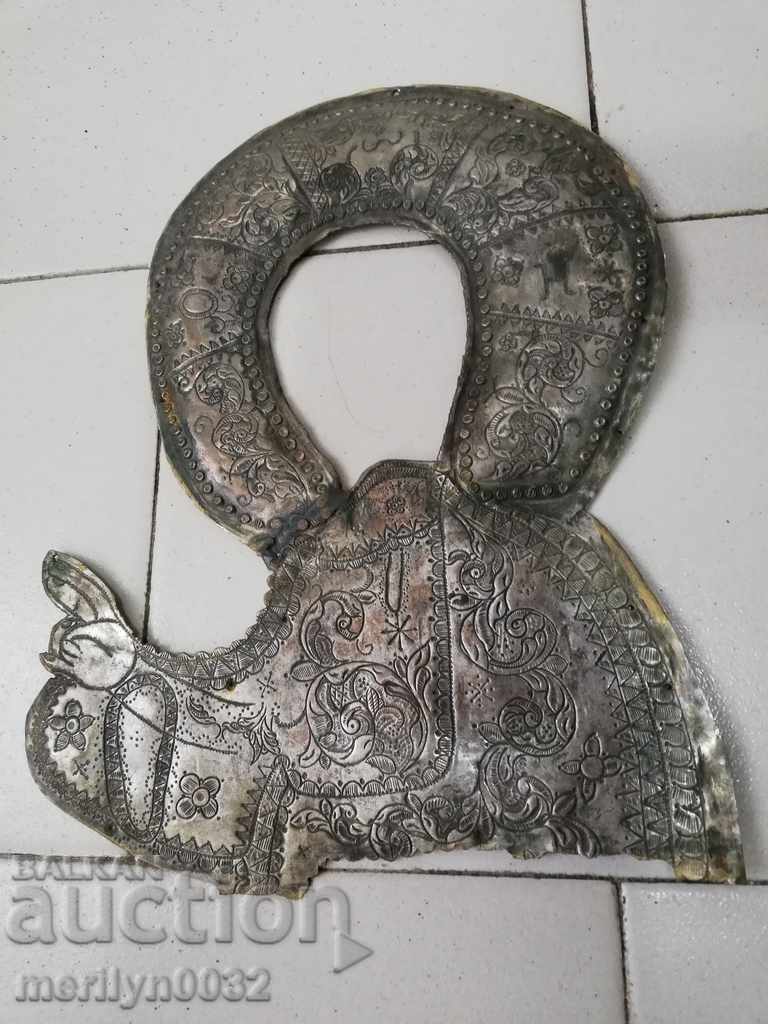 Възрожденски сребърен обков за икона 138 грама сребро кръст Възрожденски сребърен обков за икона 138 грама сребро кръст