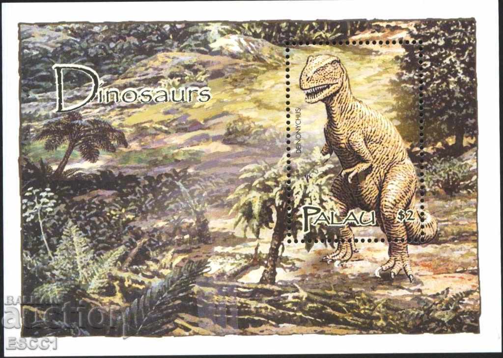 Καθαρή μπλοκ Fauna Dinosaurs 2004 από το Palau