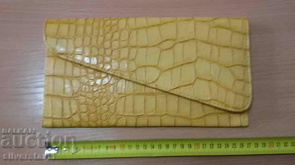 Οι 60 αλιγάτορα χαρτοφυλάκιο πορτοφόλι τσάντα κροκοδείλου