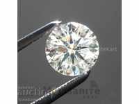 Zircon white 9.5 mm - perfectly shaped in round shape
