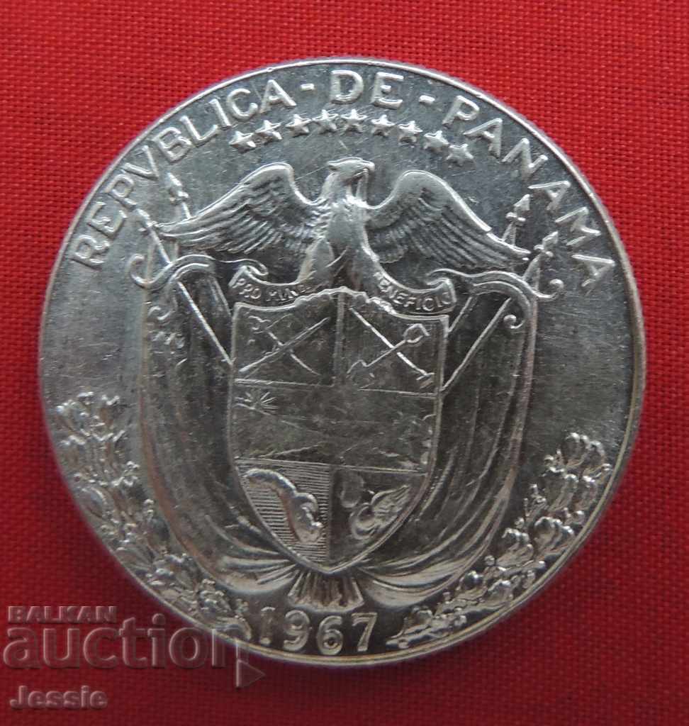 1/2 Balboa 1967 Panama Silver QUALITY