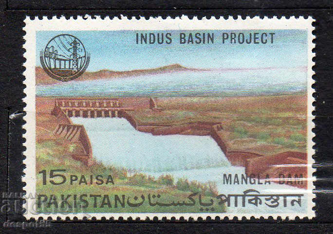1967. Pakistan. Proiectul bazinului hindus, Barajul Mangla.