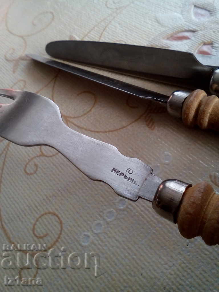 Old cutlery, forks, blades - 5