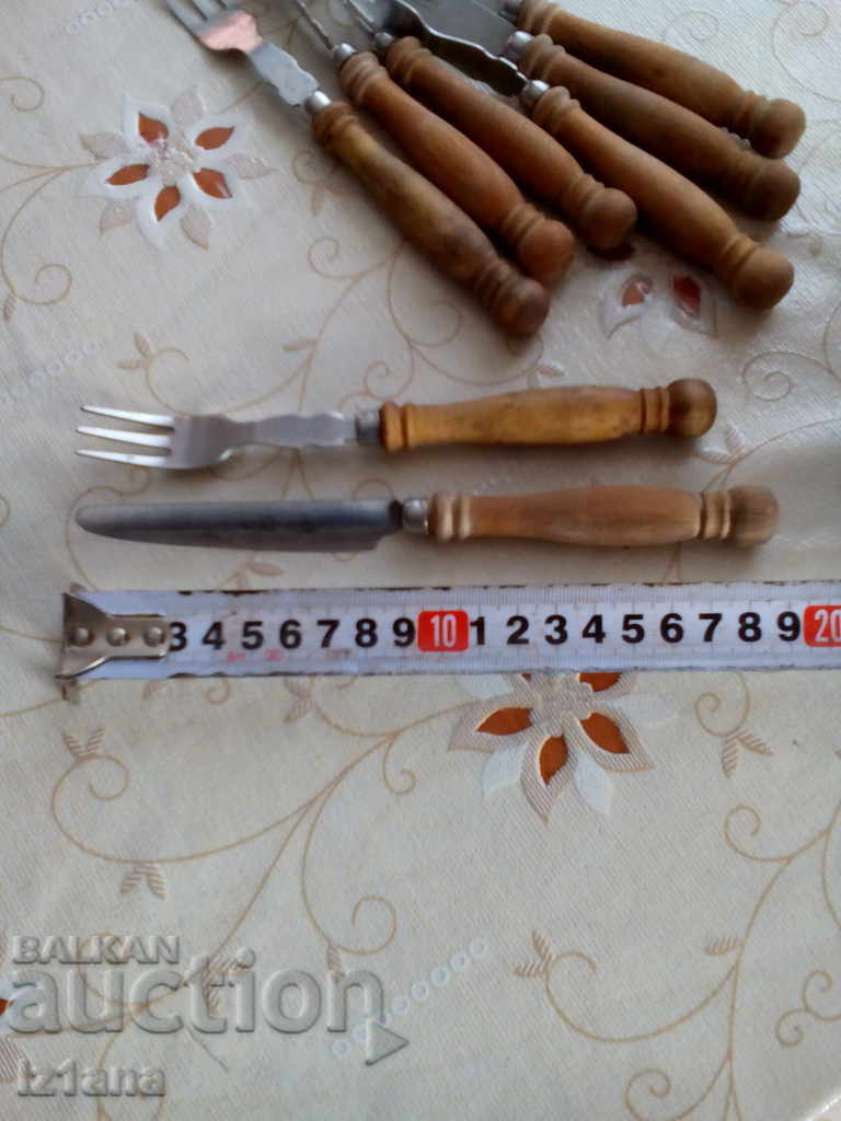 Old cutlery, forks, blades - 7