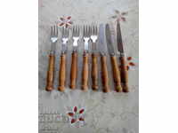 Old cutlery, forks, blades