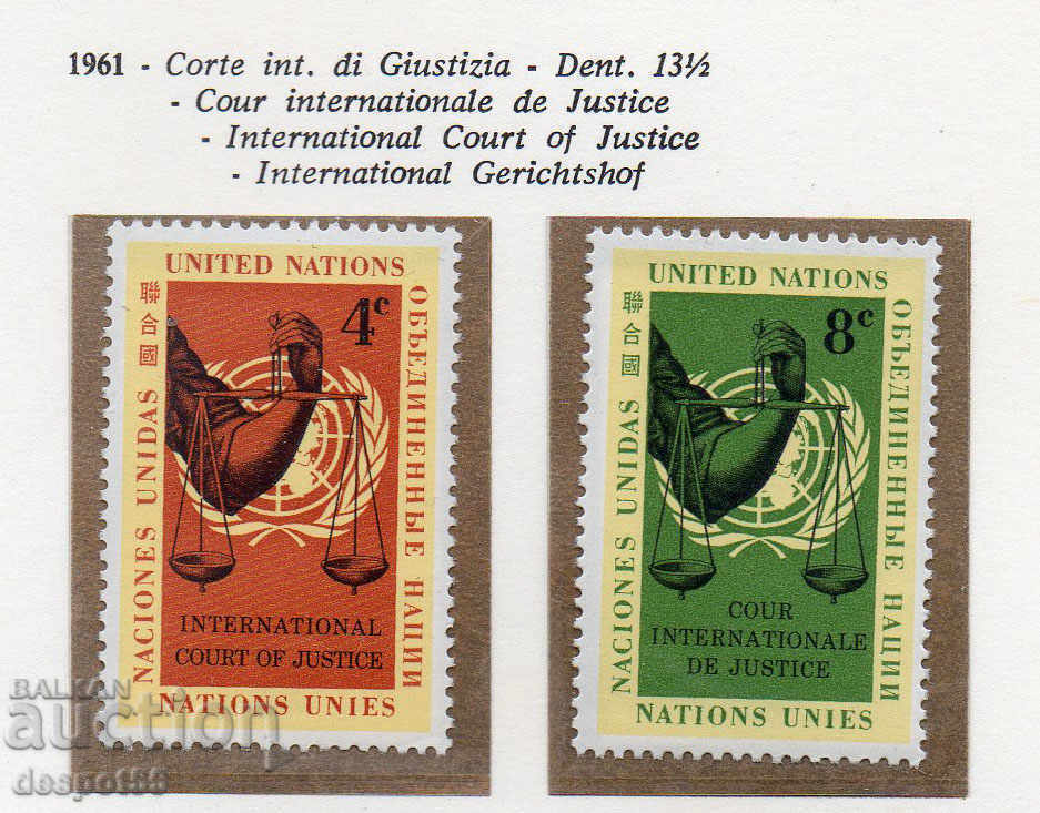 1961. UN-New York. International Court.