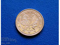 Германия 1 евроцент Euro cent 2015 D