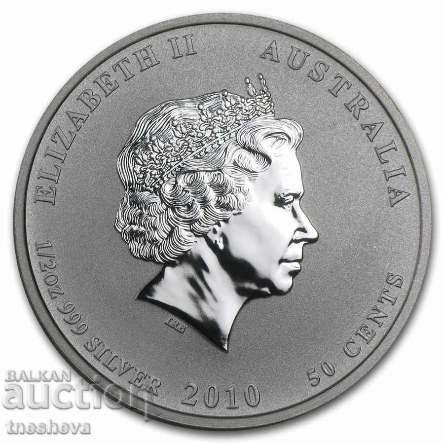 1/2 ounce "Tiger Year" Australia 2010 with price 188.00 BGN | € 96.12 1/2 ounce "Tiger Year" Australia 2010 with price 188.00 BGN | € 96.12