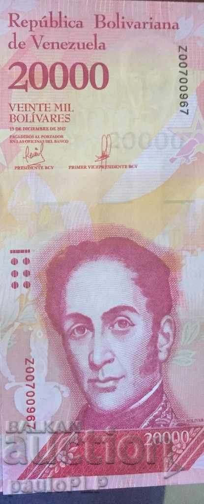 Auction Venezuela 20000 Bolivares 2017 Auction Venezuela 20000 Bolivares 2017