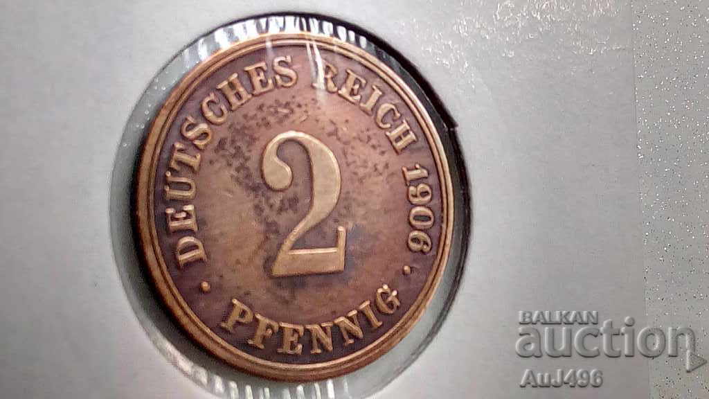 Δημοπρασία 2 PFENNIG 1906 (XF) * Δημοπρασία 2 PFENNIG 1906 (XF) *