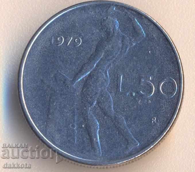 Italy 50 pounds 1979 year