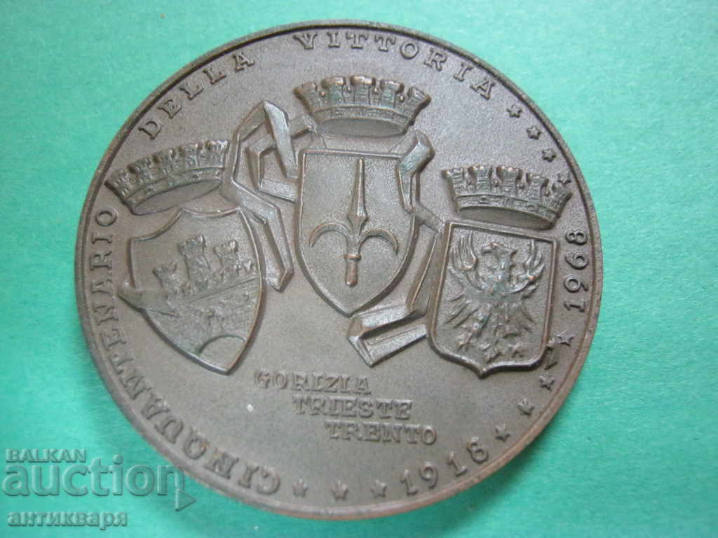 Delivery of Medal Plaque Italy - 1968